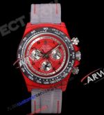 TW Factory Clone Rolex Diw Daytona AVIA Red Watch Carbon Fiber Case 40mm